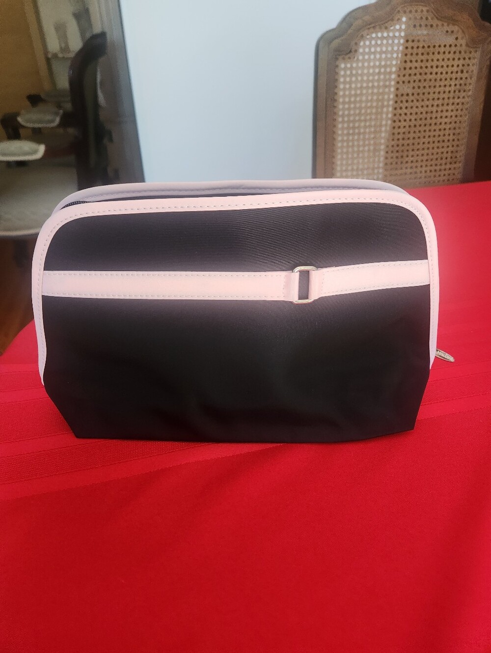 Black and Light Pink Travel Toiletry Bag